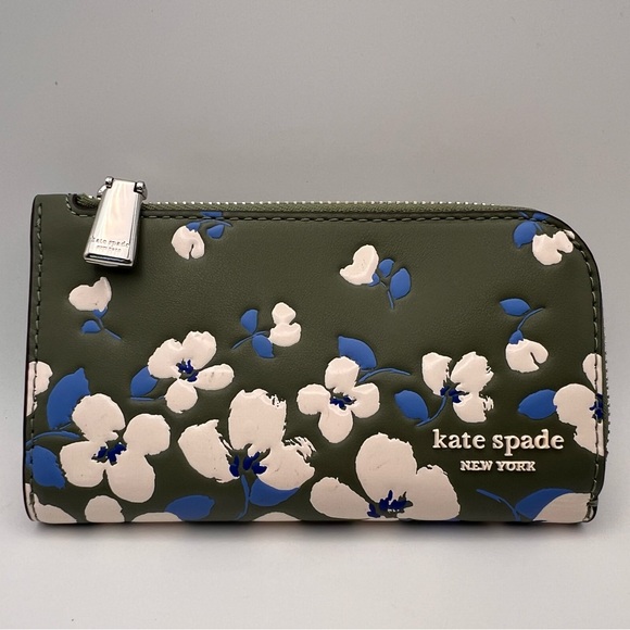 Kate Spade Green Floral Wallet - Picture 1 of 5